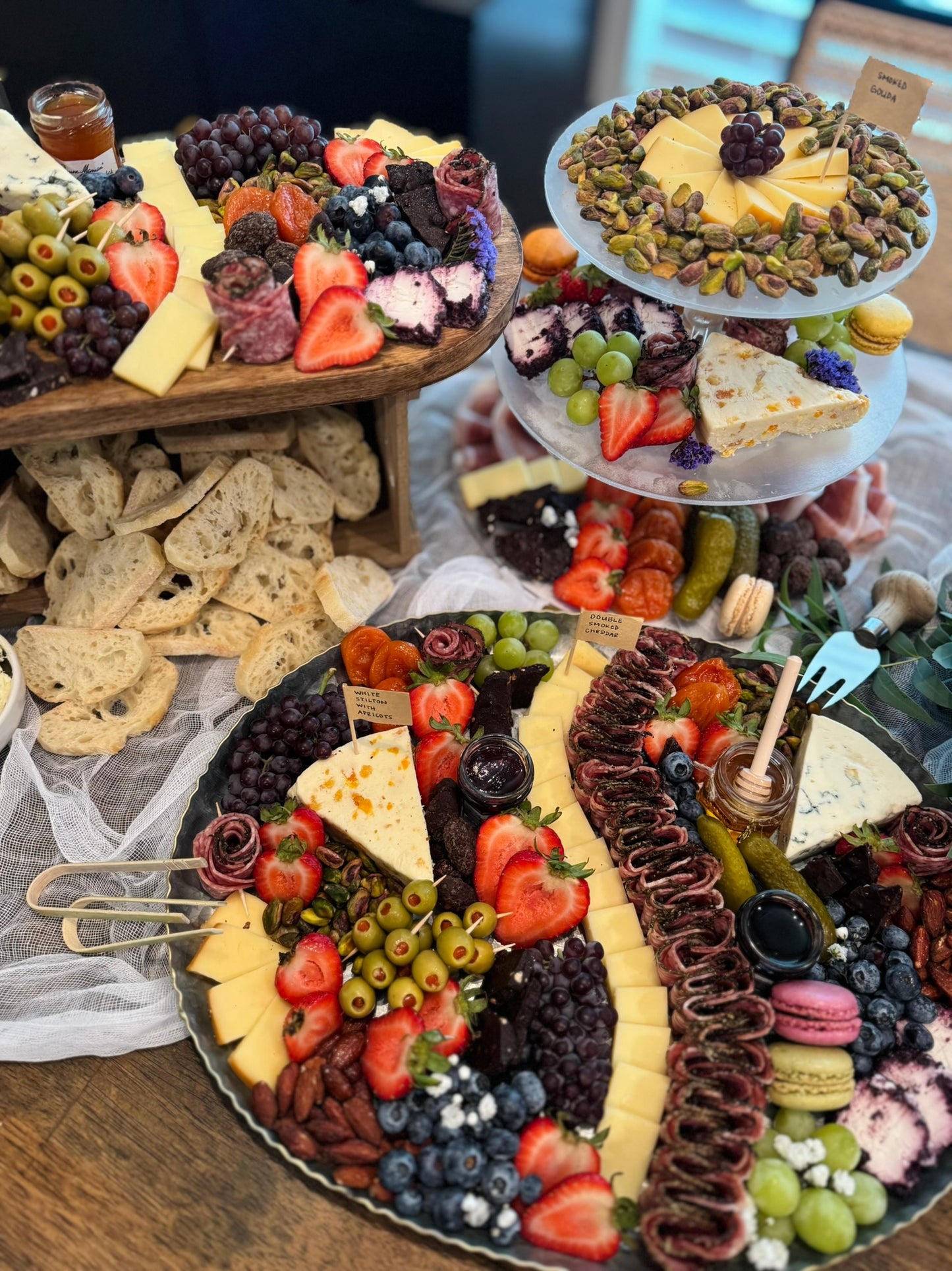 Fully Custom Tiered Charcuterie Catering