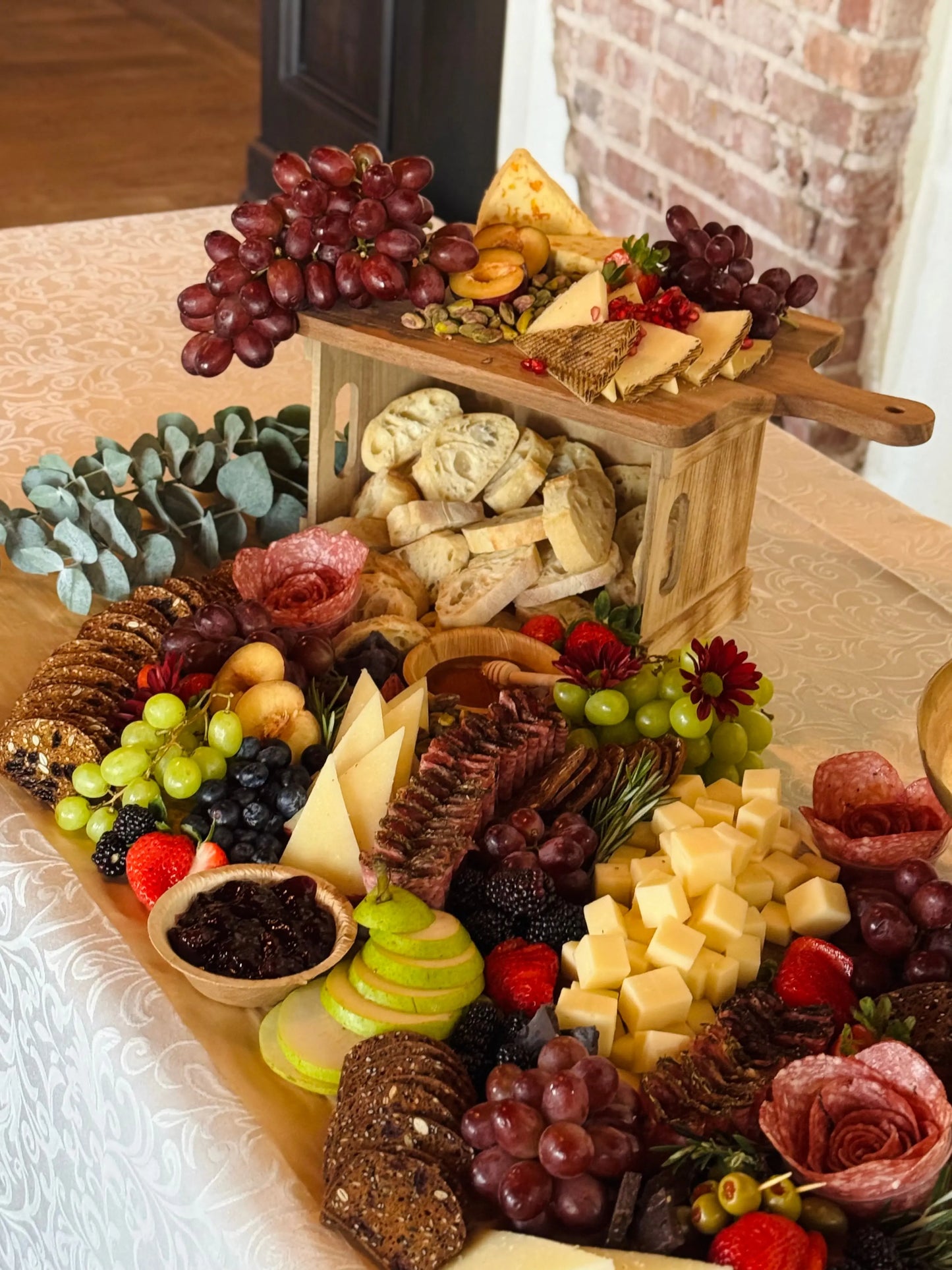 Fully Custom Tiered Charcuterie Catering Tulsa Charcuterie Company