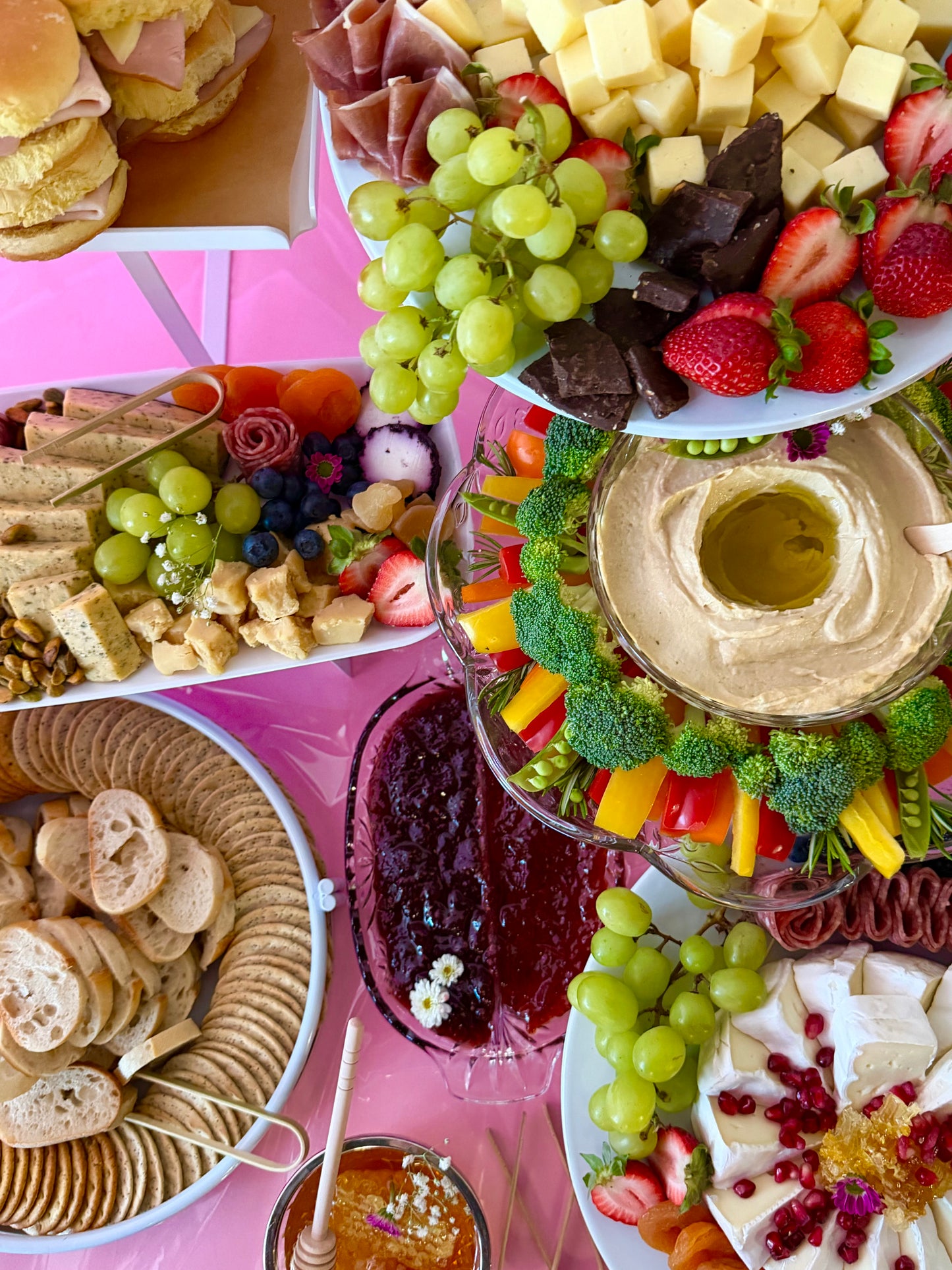 Fully Custom Tiered Charcuterie Catering
