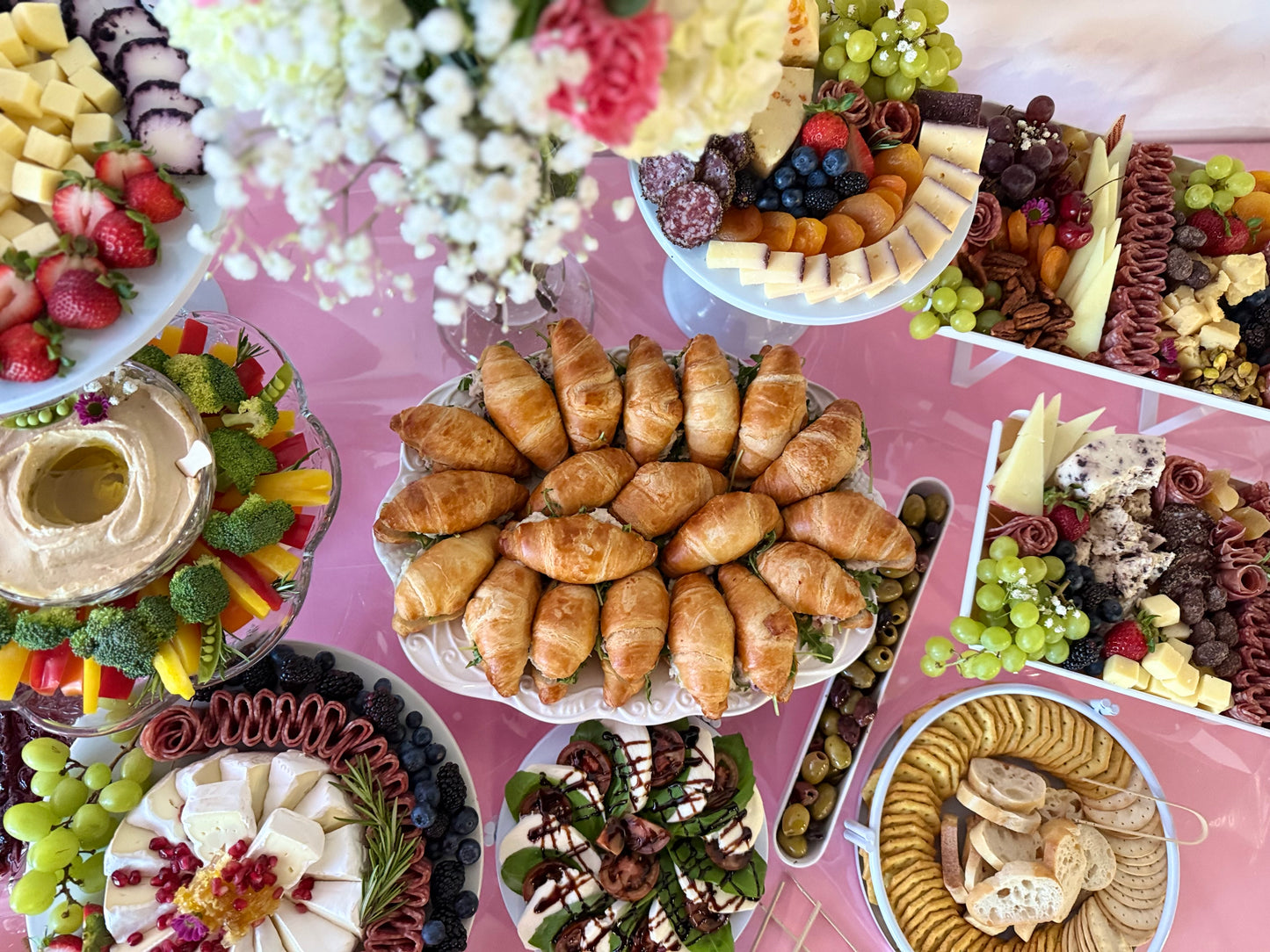 Fully Custom Tiered Charcuterie Catering